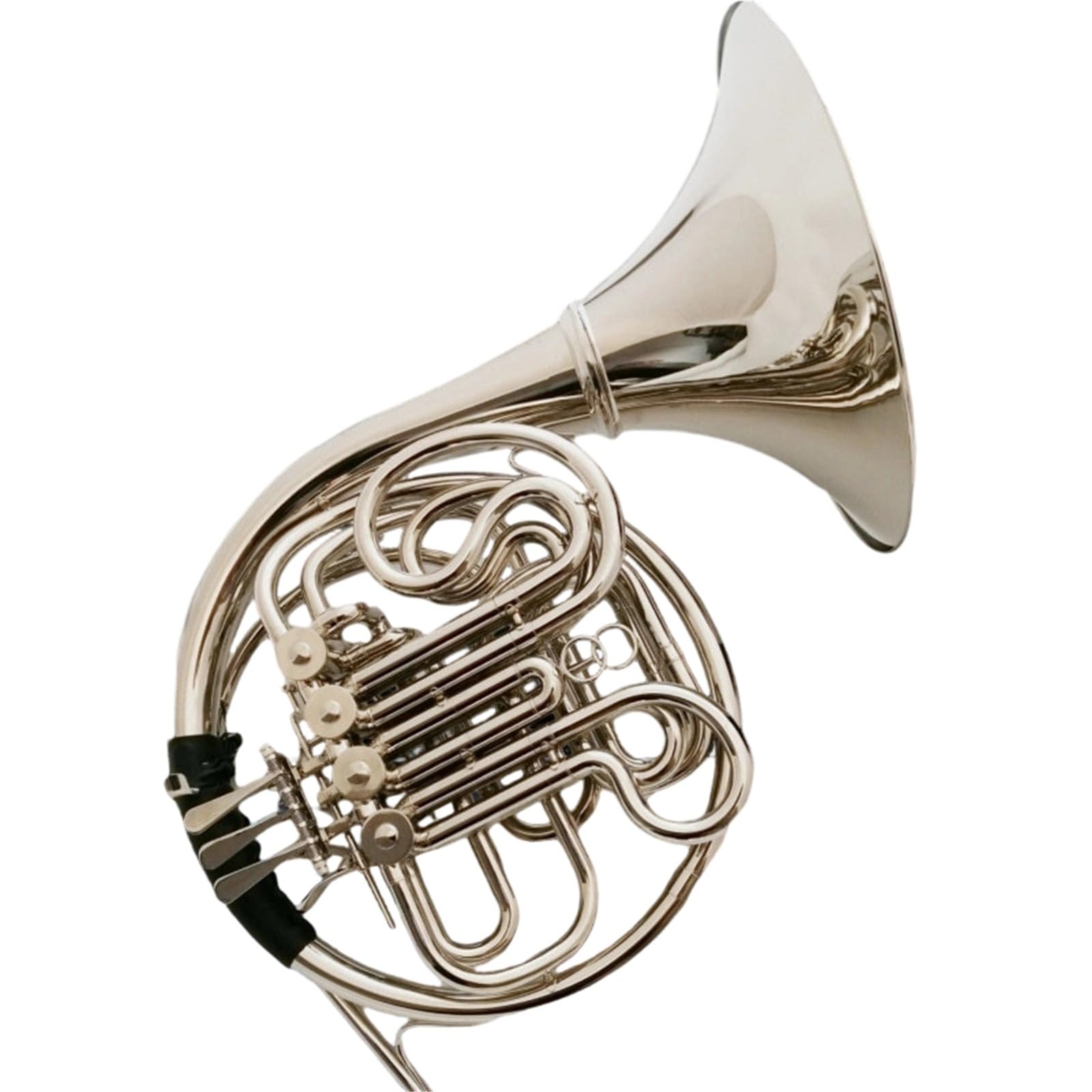 Cor Français Et Kit Instrument De Cor Français À Quatre Touches Et Double Rangée En Laiton Clé Bb F Séparée Bande Nickelée Pour Débutant