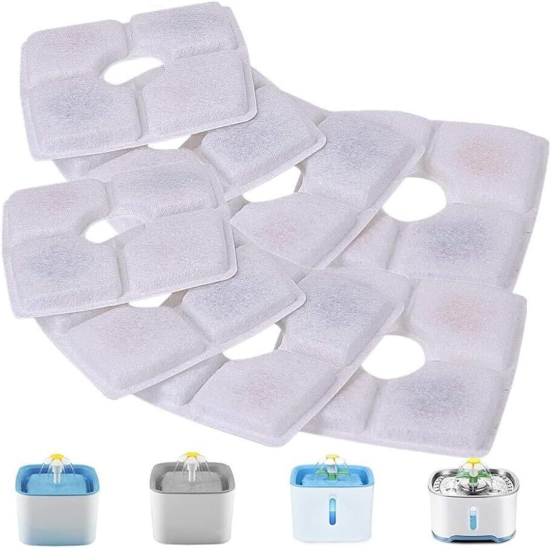 Kit 4 Refil Filtro Quadrado Bebedouro Fonte De Água Pet Cães Gatos Esponjas de pré-filtro de reposição Kit 4 Refil Filtro Quadrado Bebedouro Fonte De Água Pet Cães Gatos Esponjas de pré-filtro de reposição