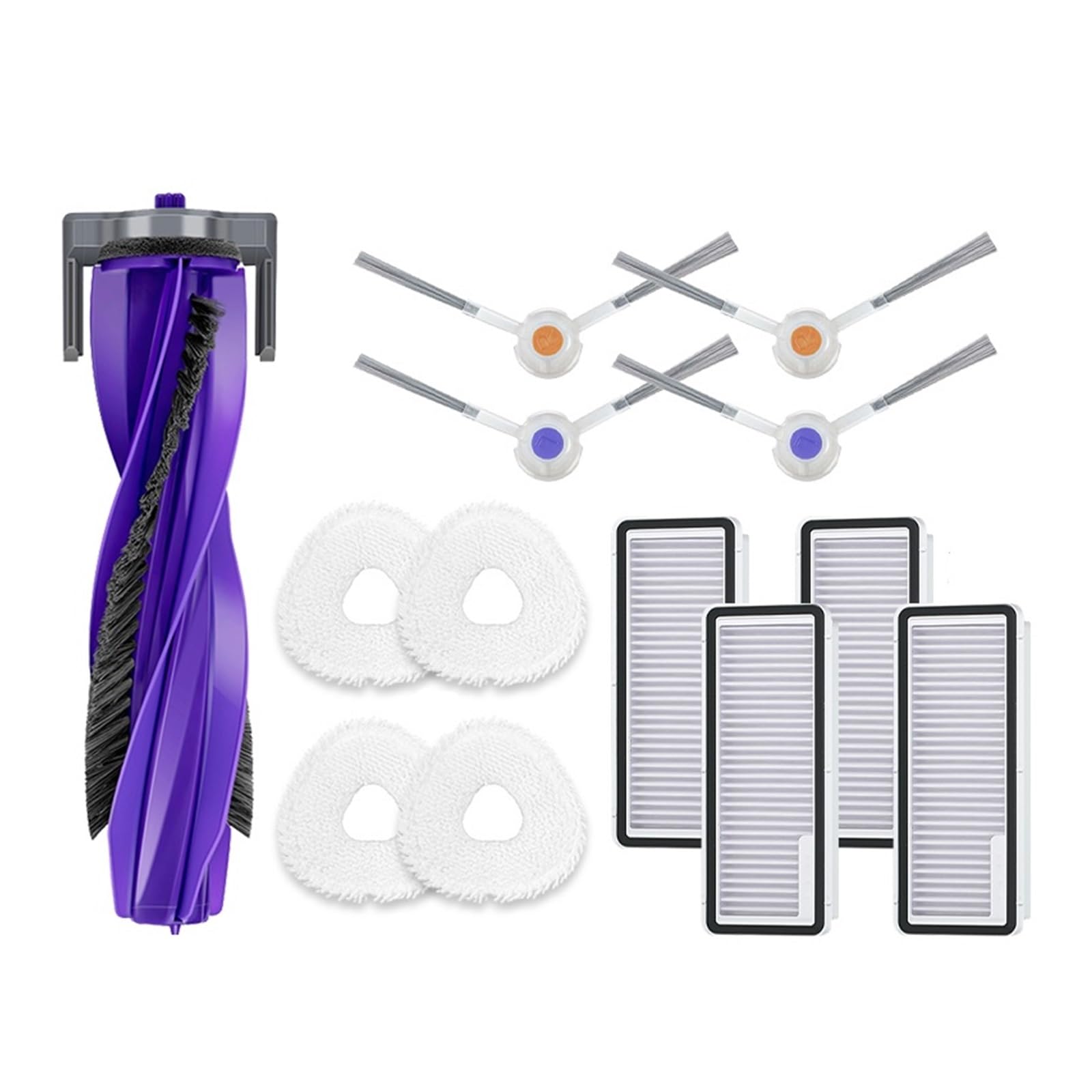 BDRPJDCHQ Compatible For Narwal J4，Freo X Ultra/J4 Lite Robot Vacuum Cleaner Parts Side Brush Filter Mop Replacement Accessories(13PCS)