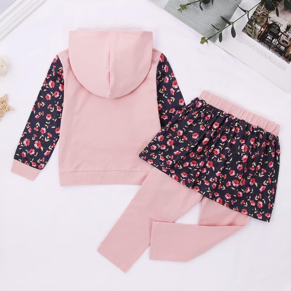 GLIGLITTR Toddler Baby Girl Leopard Fall Clothes Long Sleeve Pullover Crew Neck Top Sweatshirt Pants Casual Winter Outfits: Clothing, Shoes & Jewelry