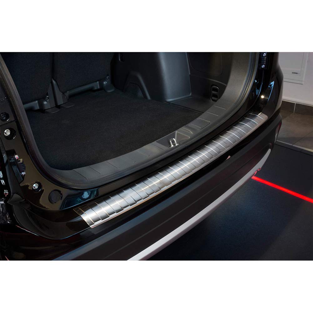 Avisa Protector del Parachoques Trasero Inoxidable Compatible con Mitsubishi Outlander 2015- 'Ribs'