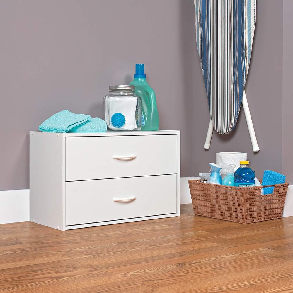 ClosetMaid 1566 Stackable 2 Drawer Horizontal Organizer, White
