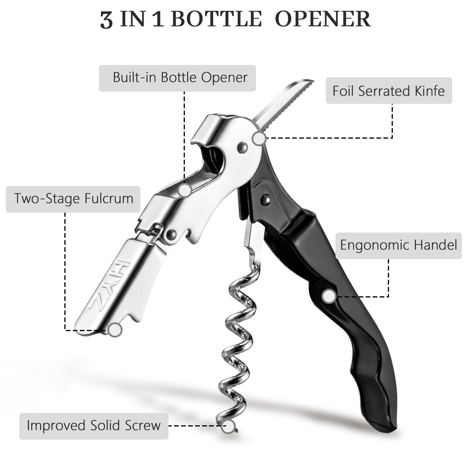 HYZ 20-Pack Wine Openers - Professional Corkscrew -2 HYZ 20-Pack Wine Openers - Professional Corkscrew -2