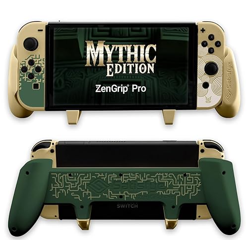 Satisfye - ZenGrip Pro Gen 3 OLED, a Switch Grip Compatible with Nintendo Switch - Comfortable & Ergonomic Grip, Joy Con & Switch Control. #1 Switch