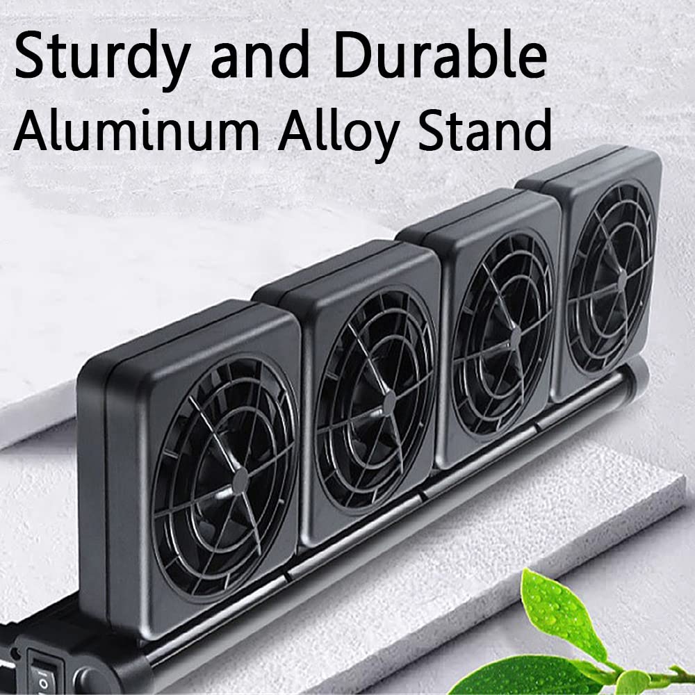 Aquarium Lüfter Verstellbarer Aquarium Kühler Aquarium Ventilator Kühlgebläse für Süß- und Meerwasseraquarien