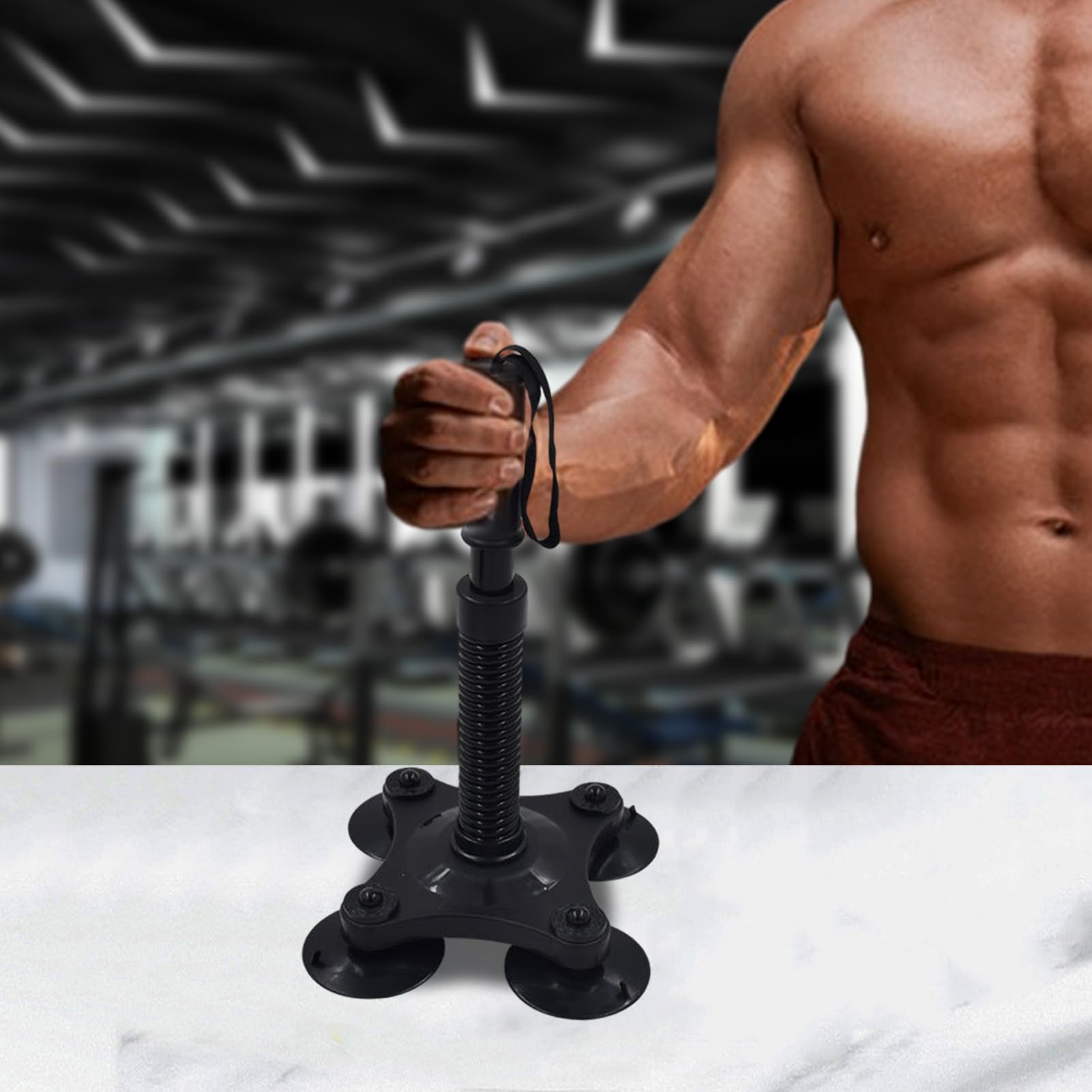 Allenatore Per Avambracci: Rullo Con Impugnatura Antiscivolo, Per Braccia E Polsi, Attrezzo Fitness Per Casa E Palestra (nero)