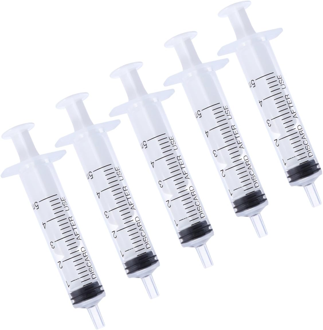SUPVOX 5pcs 5ml Syringe Luer Lock Applicator Industrial Glue Syringe No Needle
