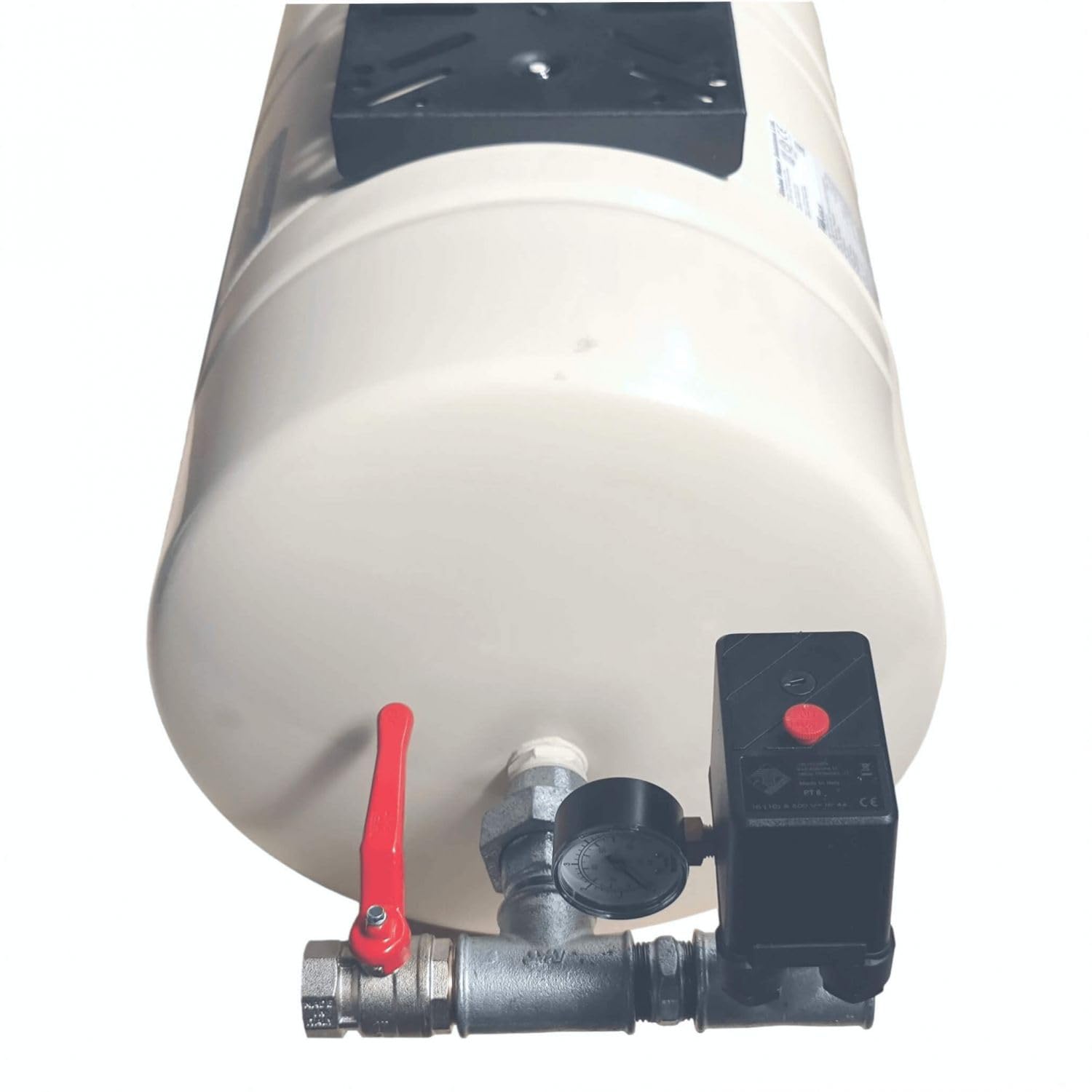 Pompe&Moteur Kit Complet Ballon Surpresseur à Diaphragme Pwb 100l Horizontal
