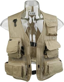 LOOM TREE® Men's Mesh Vest Multi-Pocket Outdoor Fishing