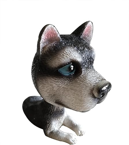Miniatura 4 de 11CM Husky Siberiano Perro Bobbing Cabeza Asintiendo Perro Decoración Del Coche