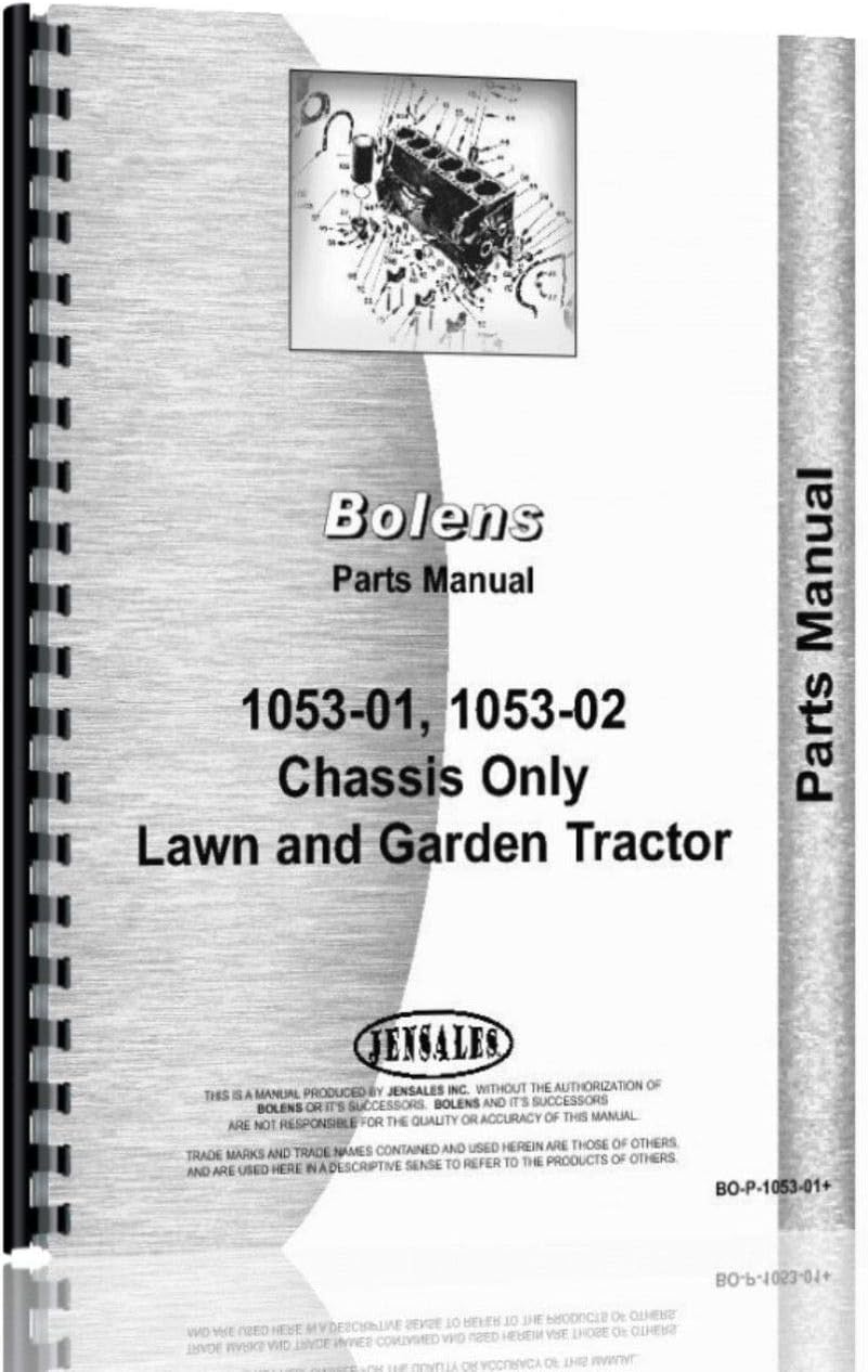 Bolens Husky 1050 Lawn and Garden Tractor Operators Manual