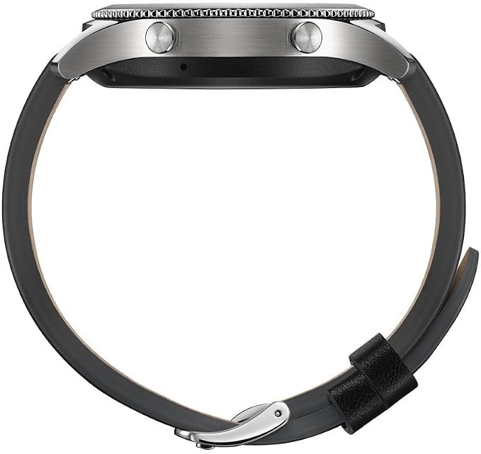 Amazon.com: Samsung Gear S3 Classic Smartwatch 4GB SM-R770 con banda de  cuero (plata) Tizen OS – Versión internacional sin garantía (certificado  reacondicionado) : Electrónica