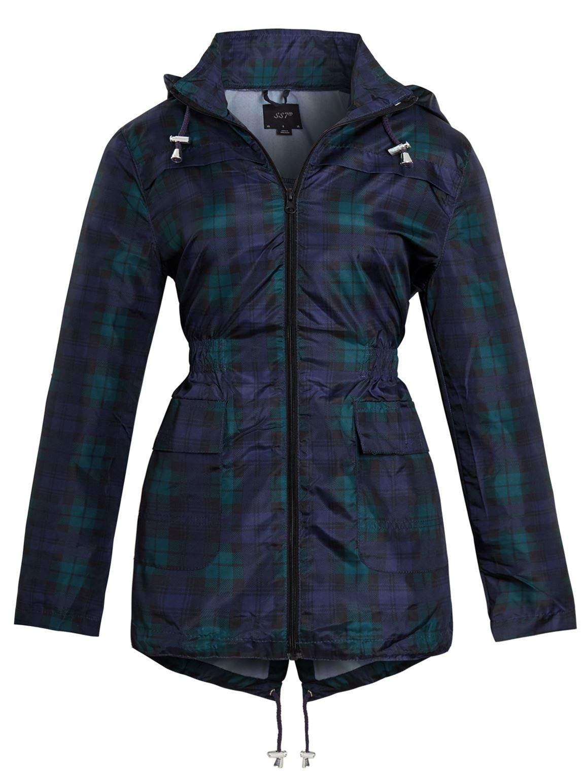 Ss7 Women's Blue / Black Showerproof Raincoat Jacket Blue/Black
