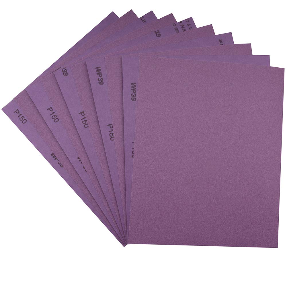 Lot De 16 Feuilles De Papier Abrasif Humide Ou Sec 22,9 X 27,9