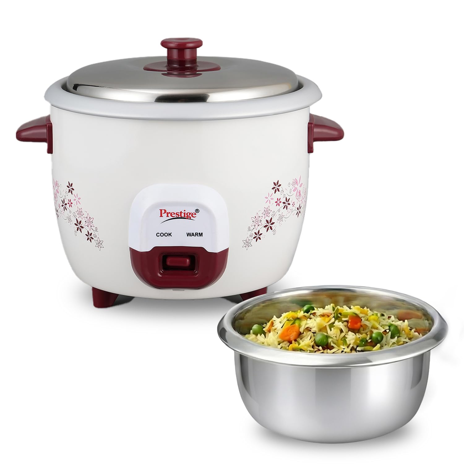 Prestige PRWO 1.0 Red Colour Rice Cooker-image-6