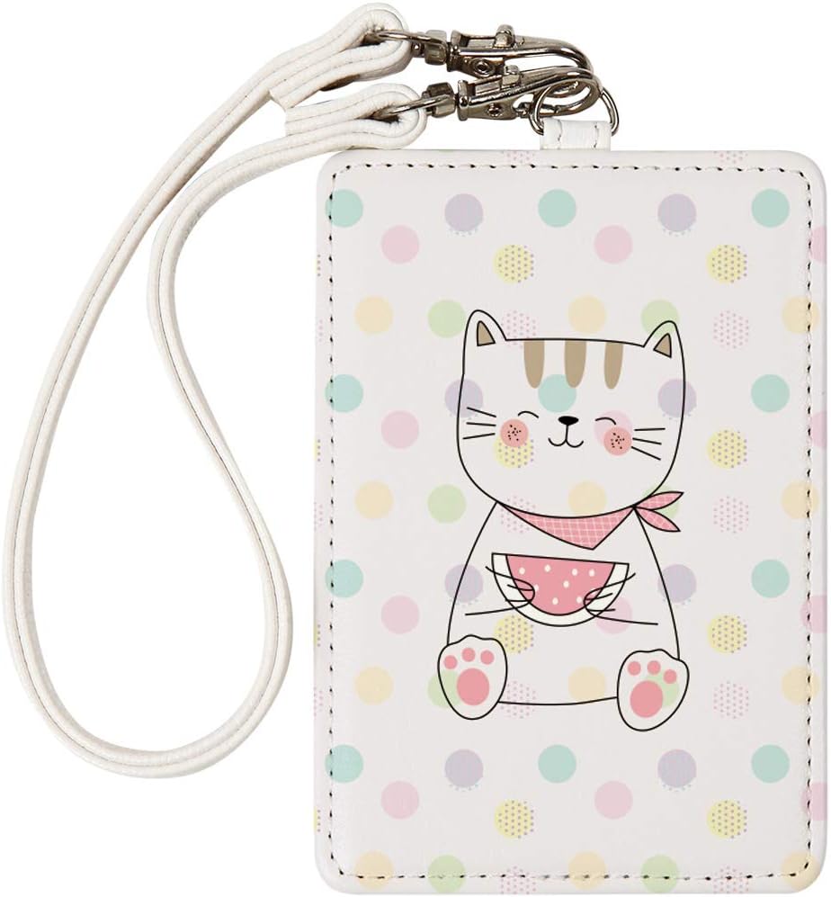 パスケース ストラップ付き 定期入れ 通勤 2reoip 1002 Icカード入れ 猫 ネコ