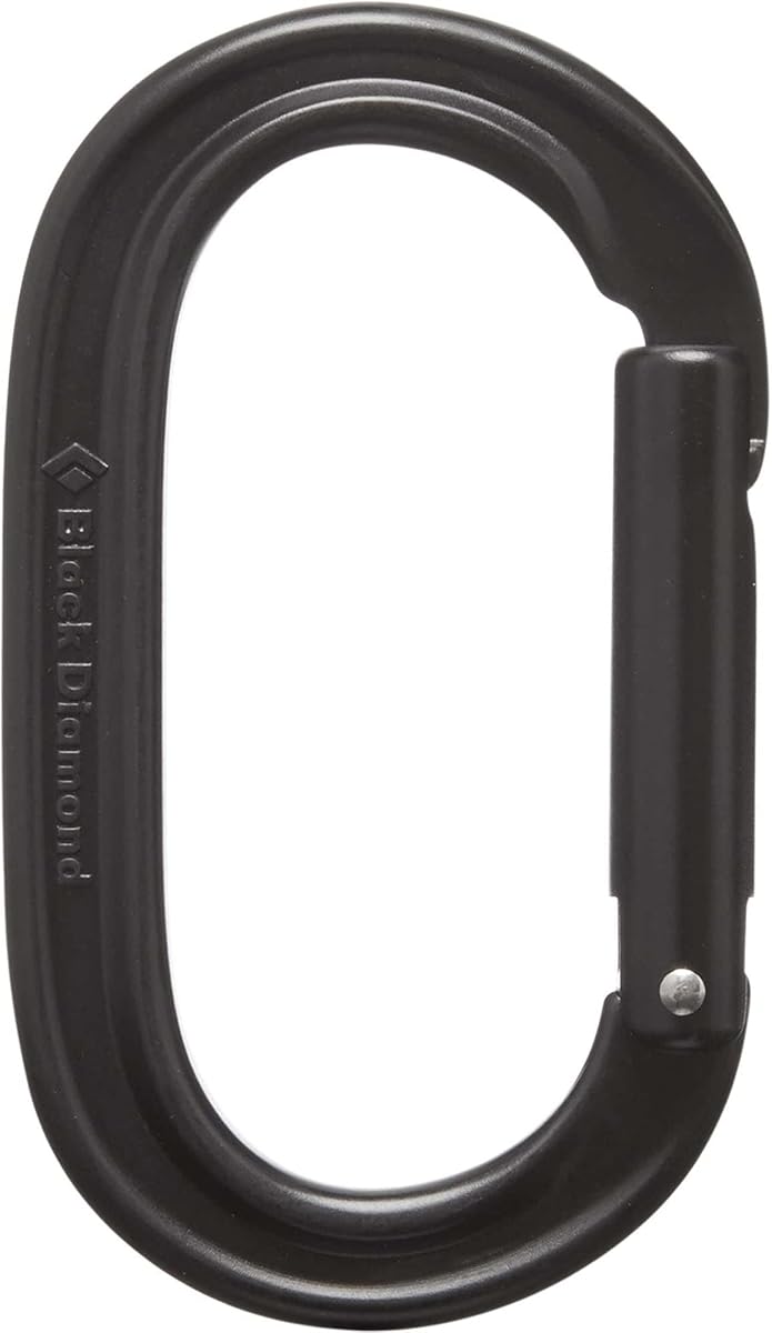 Black Diamond Oval Keylock Carabiner, Black