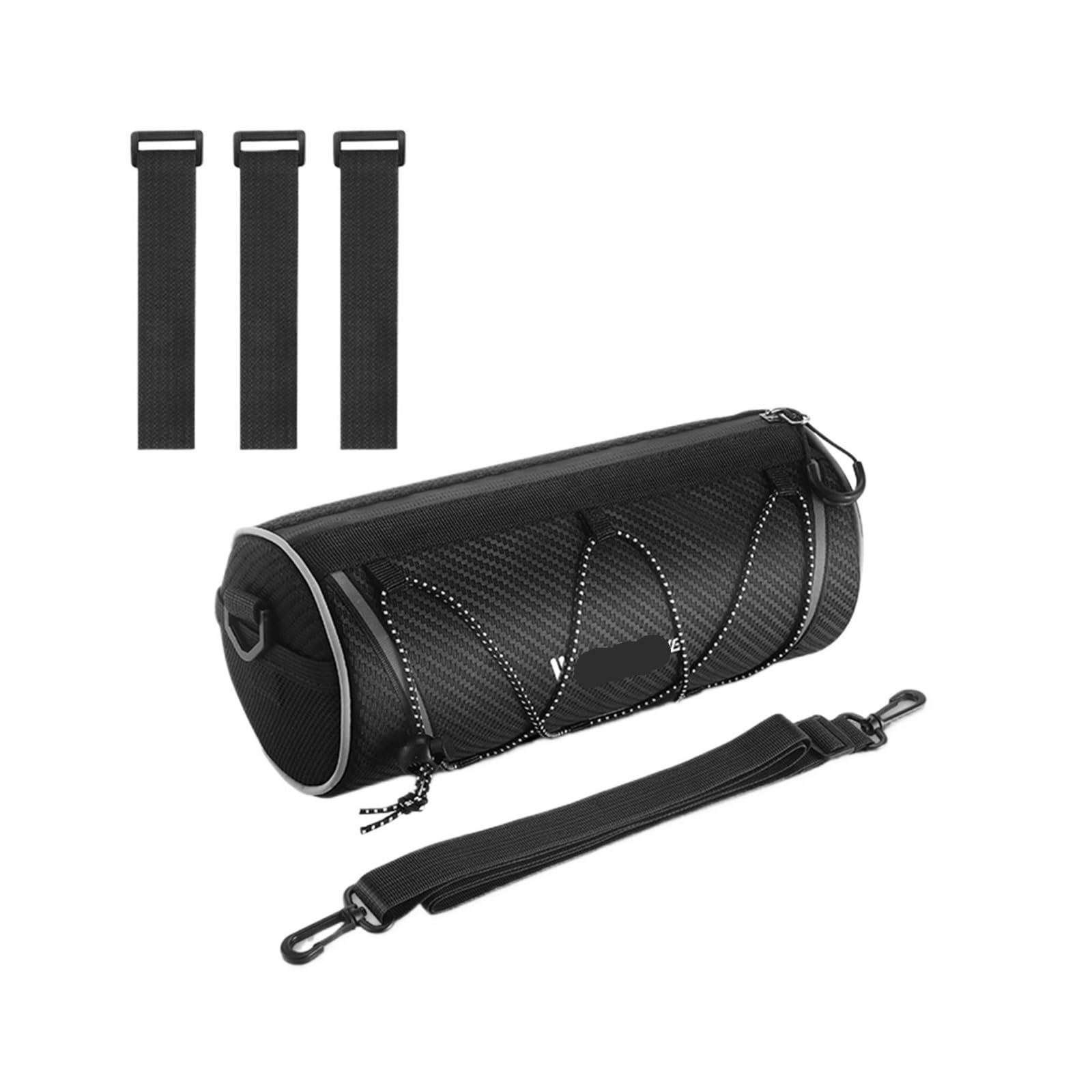 Borsa for manubrio da bicicletta portatile da 1 pezzo da 2 litri | Conserva gli effetti personali quotidiani for le pedalate in MTB e bicicletta da strada.(B Black)