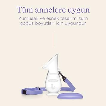 Lansinoh Silikon Göğüs Pompası | Son derece yumuşak silikon, her damla anne sütünü korur, tutunmadan güvenli oturma