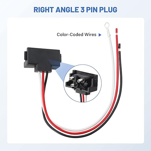 Miniatura 7 de Oyviny Luces traseras LED ámbar de 6 pulgadas para remolque, 2 unidades+10 conectores de arnés de coleta de 3 puntas