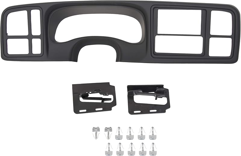 Moldura de painel Double DIN Kojem para Chevrolet Silverado, Avalanche e GMC Sierra 1999 a 2002 – 1 unidade