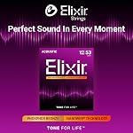 Elixir 16052 Phosphor Bronze Nanoweb Coating Acoustic Guitar Strings - Light 12-53