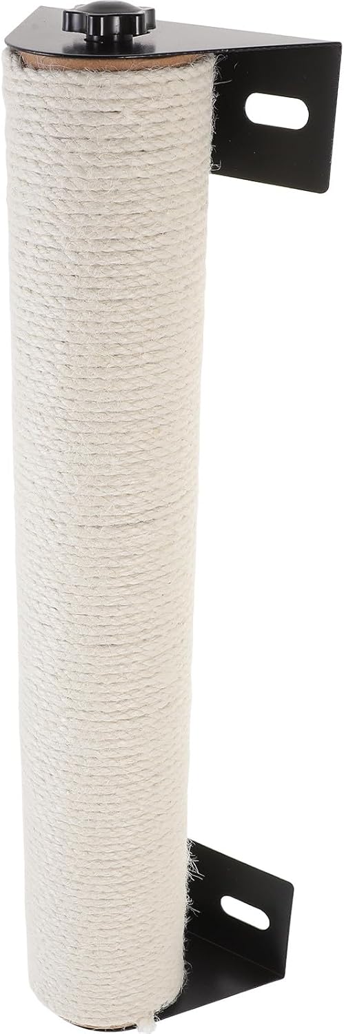 Cage Cat Scratching Post Wall Mounted 2-in-1 Sisal Rope Kitten Climbing Perch 7x40cm Wear-Resistant Cat Scratcher