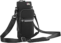 Nuovoware Water Bottle Carrier Bag,25oz/40oz/64oz Bottle Pouch Holder,Adjustable Shoulder Hand Strap 2 Pocket Sling Neoprene Sleeve Sports Accessories for Hiking Travelling Camping
