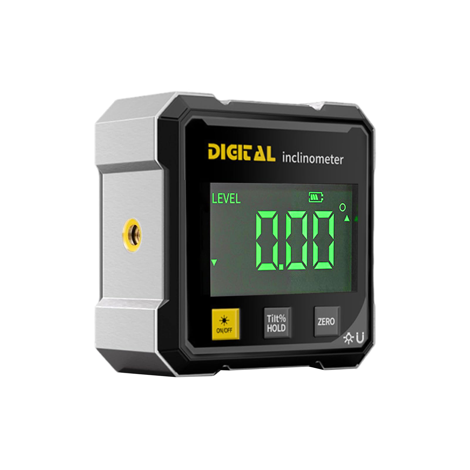 Inclinomètre Numérique Magnétique, Niveau Electronique USB Rechargeable avec Laser, 4 Faces Magnétiques Niveau Digital avec Écran LED pour Travail du Bois, Travaux, Construction, Machines