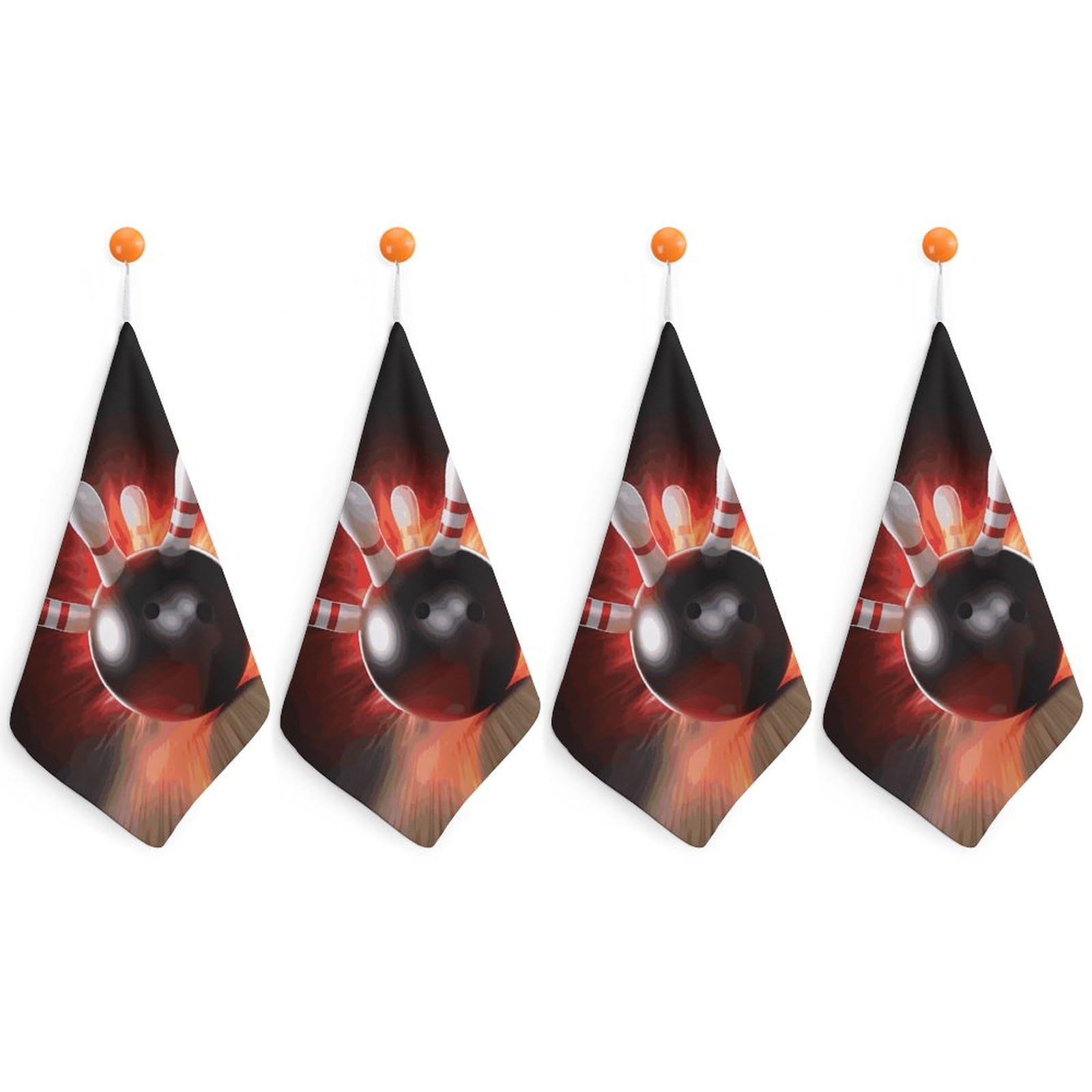 Torchon de cuisine microfibre à séchage rapide motif bowling