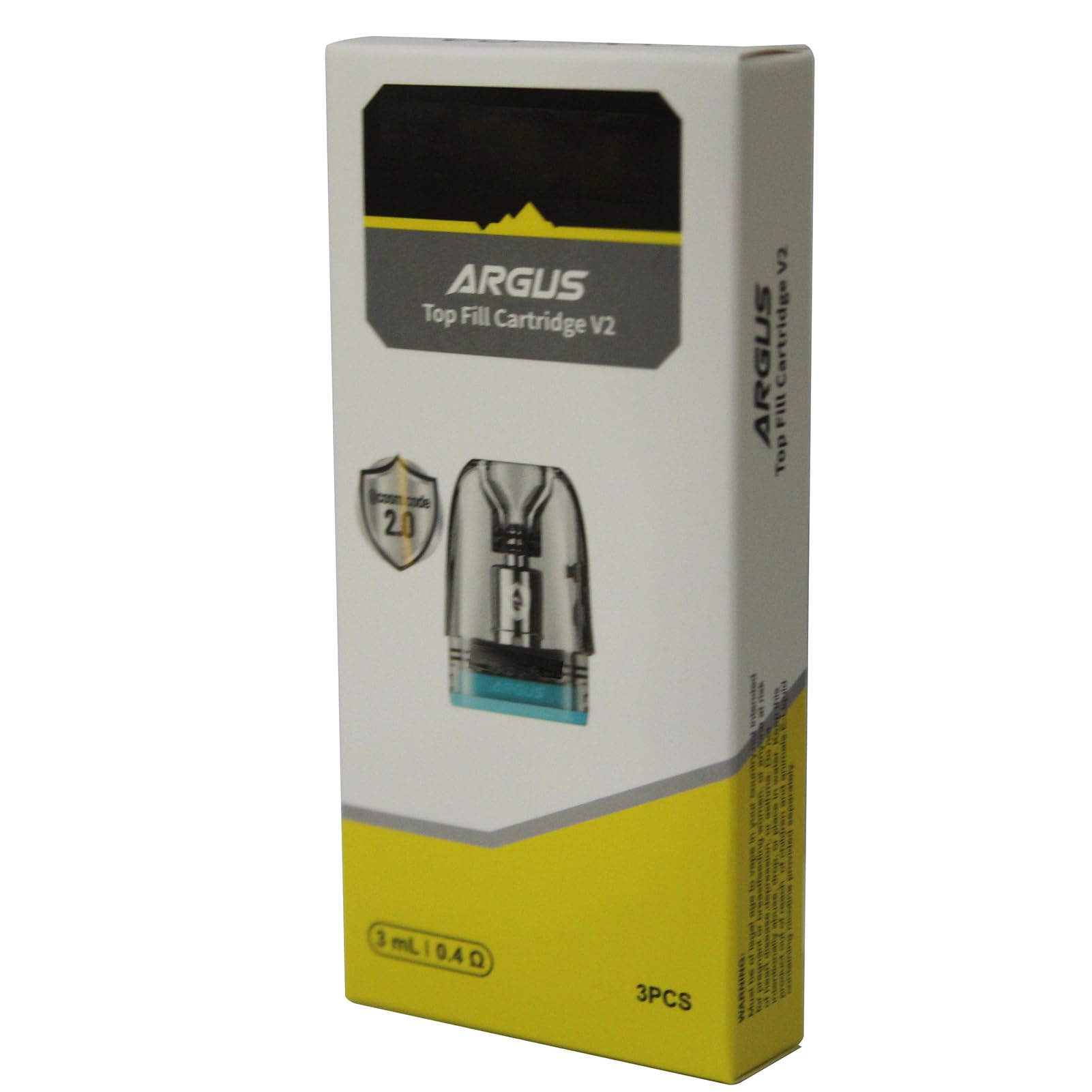 For VOOPOO Argus Top Fill Cartridge V2 3ml 0.4ohm/0.7ohm/1.0ohm Pod  Cartridge for E Cigarette Argus G3 Kit No Nicotine (Argus Top Fill  Cartridge V2 0.4ohm) : Amazon.fr: High-Tech
