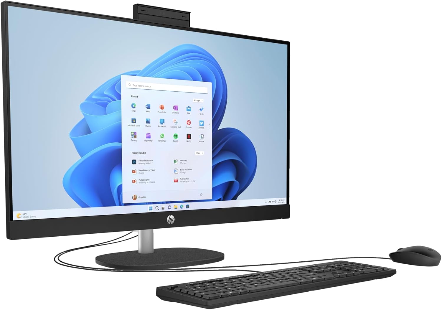HP 27インチ AIO デスクトップ 27インチ FHD(1920x1080) IPS タッチ