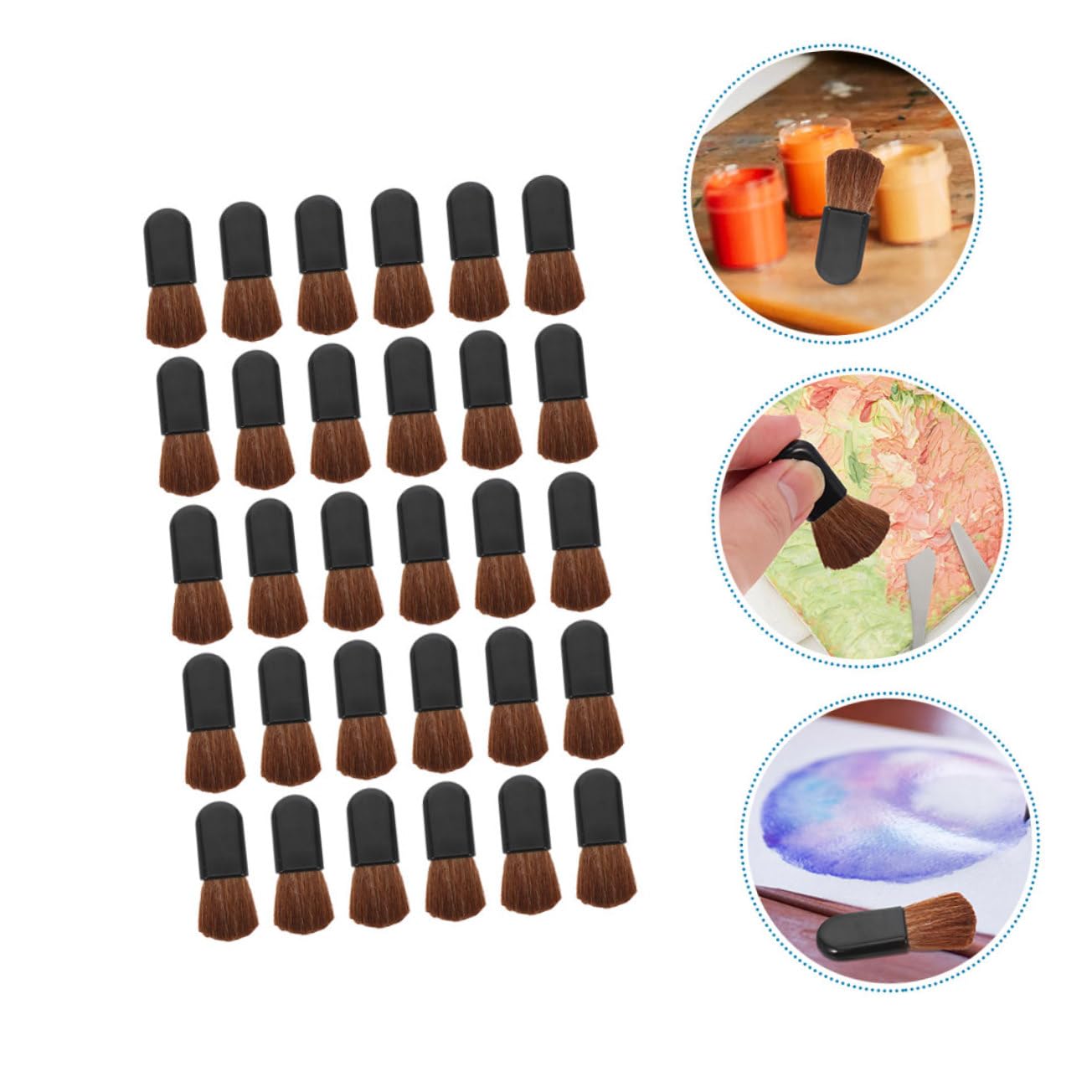 PLAFOPE Piece Makeup Brush Kit Portable and Foundation Powder and Blush Brushes for Easy Makeup Application Go