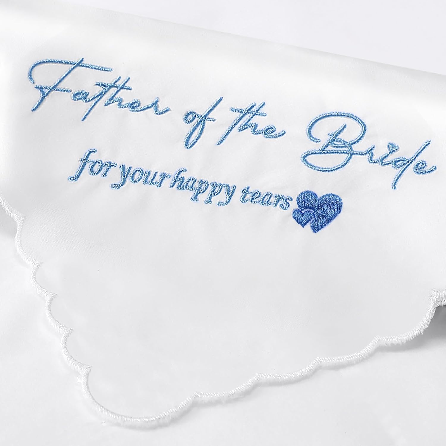 Mother of the Bride Handkerchiefs Happy Tear Wedding Handkerchiefs Something Blue Gifts On Wedding Day Keepsake Hankies - Image 8