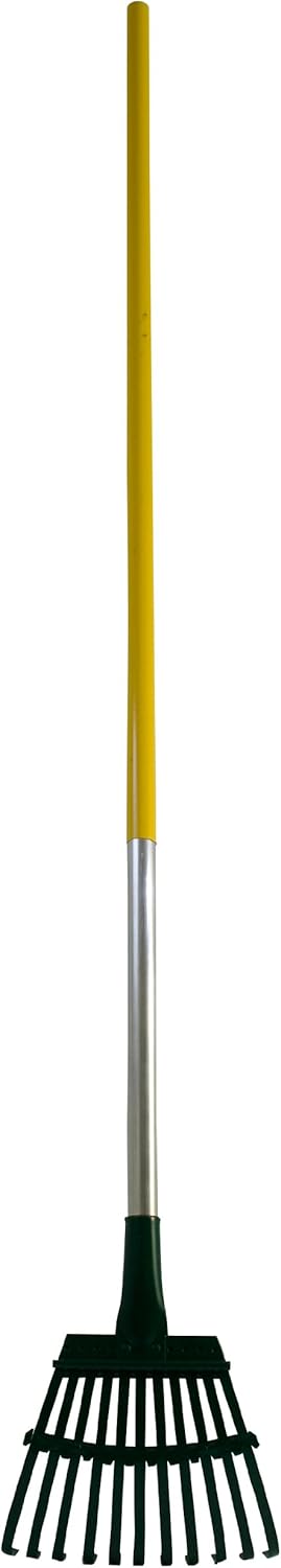 Flexrake 8-in Flex-Steel Shrub Rake with 48 Inch Aluminum Handle