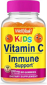 WellYeah Kids Vitamin C Gummies 250mg - 60 Gummies