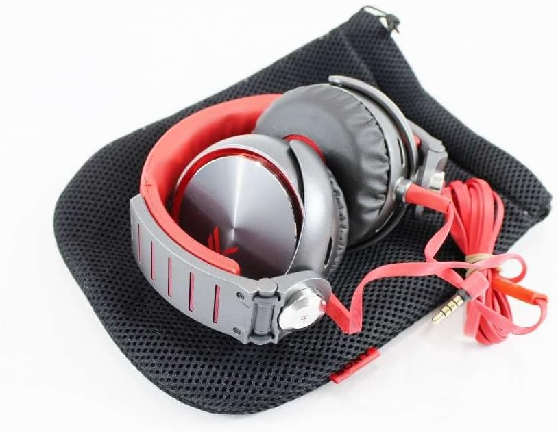 Sony MDRX05/RB Over-the-Ear Headphones | Red/Black (Renewed)