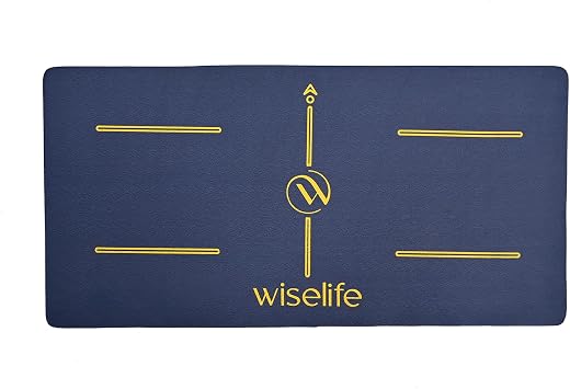 WiseLife Yoga Cushion Pad - Navy Blue | Elbow &amp; Knee Pad | 24x12 inches,High Density Premium ECO TPE Foam Material | Extra...