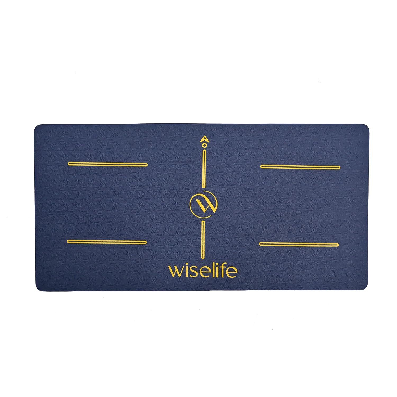 WiseLife Yoga Cushion Pad - Navy Blue | Elbow & Knee Pad | 24x12 inches,High Density Premium ECO TPE Foam Material | Extra Cushion, Professional Grip & | Support for Knees, Hands, Wrists, and Elbows | Pushups,Yoga, Meditation, Pilates, Exercise & Workout (16 MM )