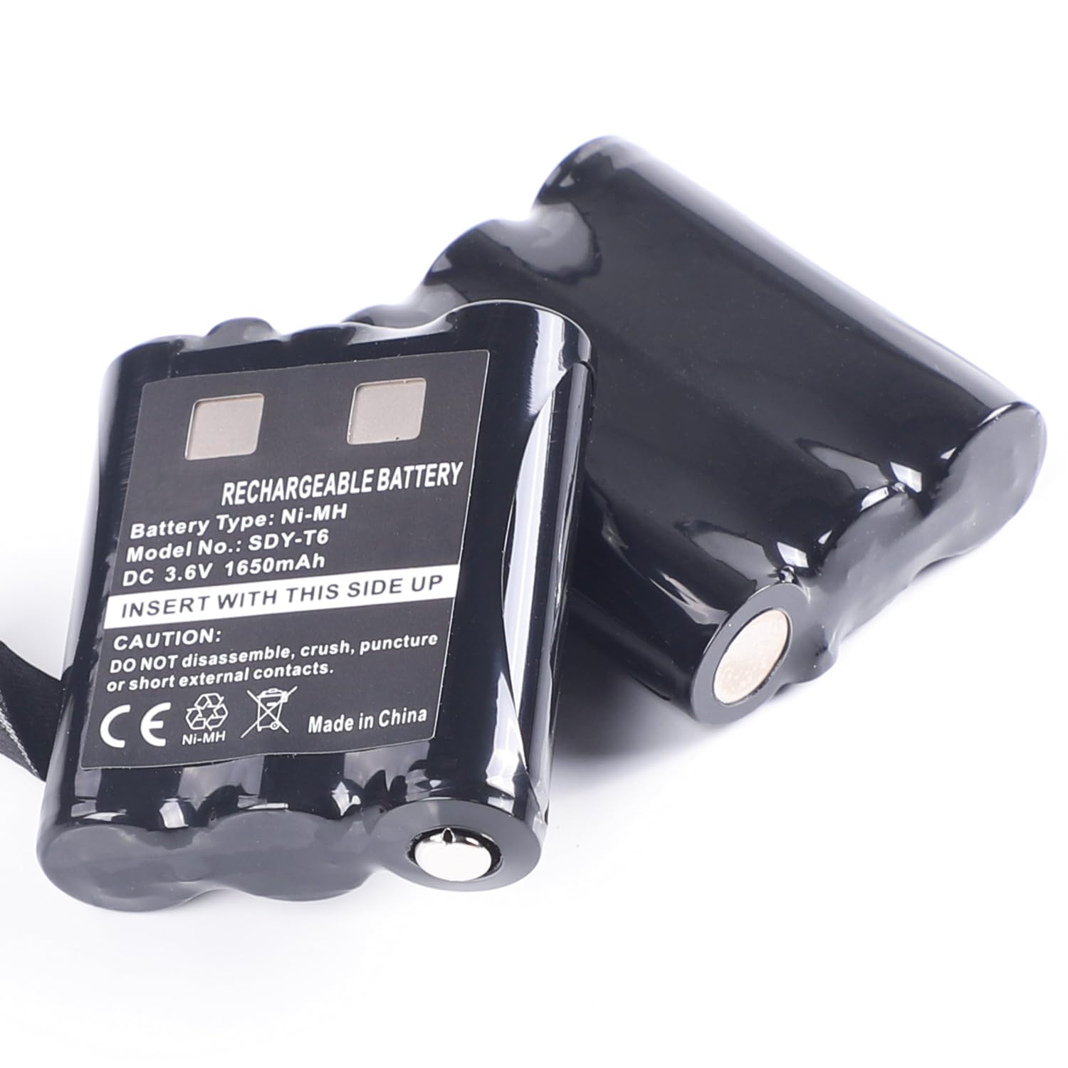 2Pcs 1650mAh 3,6V AA Rechargeable Ni-MH Batterie de Rechange pour Motorola Radio TLKR T92 H2O T82 Extreme T62 T605 H2O T800 PMNN4477AR 1532 PMR446 Walkie Talkie