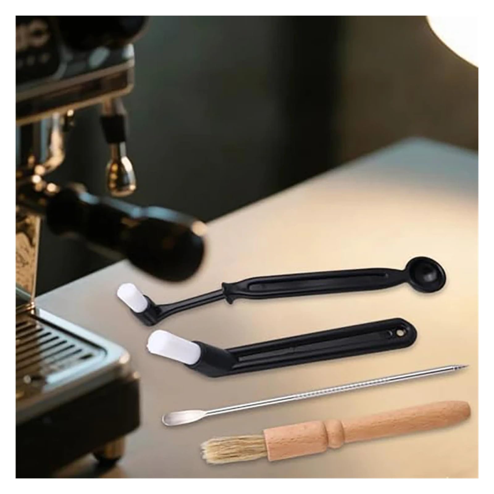 Kaffeemühle Reinigungsbürste Reinigungsset for Kaffeemaschinen | Kaffeemühlenbürste for Kaffeemaschinen-Brühgruppenkopf-Reinigungsbürste(14Pcs C)