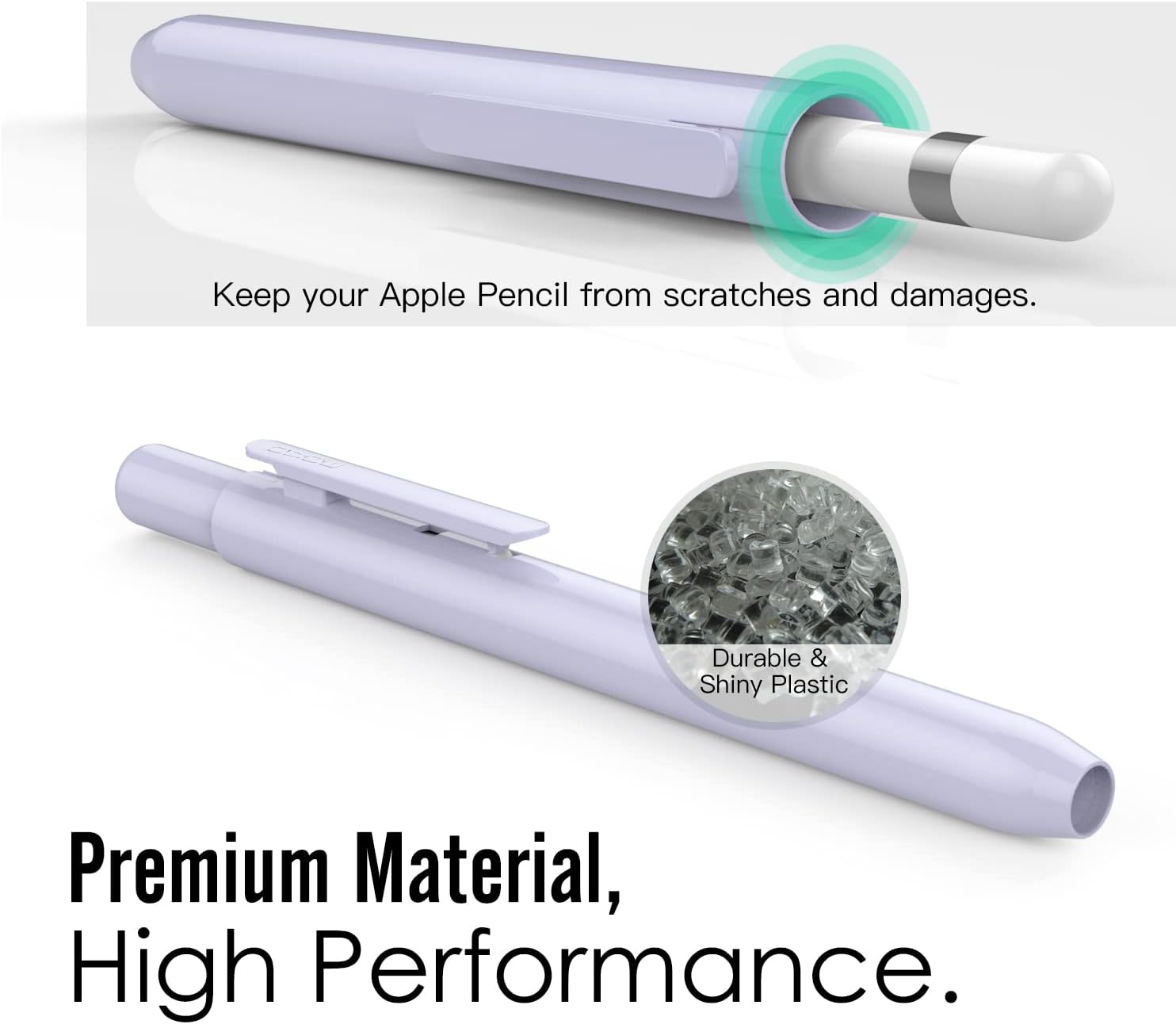 MoKo Holder Case Fit Apple Pencil 1st Gen, Retractable Tip Cap Fit New iPad 10th Gen 2022, iPad 9th Gen 2021, iPad 8th Gen 2020, iPad 6th 9.7 2018, iPad mini 5th Gen Pencil Case Pencil, Taro Purple
