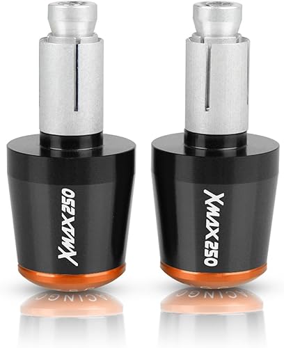 Miniatura 10 de Xmax 250 para Yamaha Xmax X-MAX 250 300 XMAX250 2017 2018 78 pulgadas 0.866 in extremos de barra de mano de motocicleta tapa de agarre de la barra