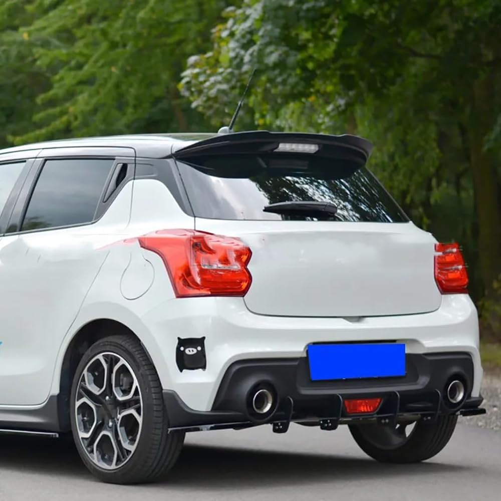 ABS Auto Spoiler Posteriore per SUZUKI SWIFT 6 SPORT 2018+,Alettone Tuning Ala Tail Wing Tronco Paraurti Styling carrozzeria Decorazione Protezione Parti,C