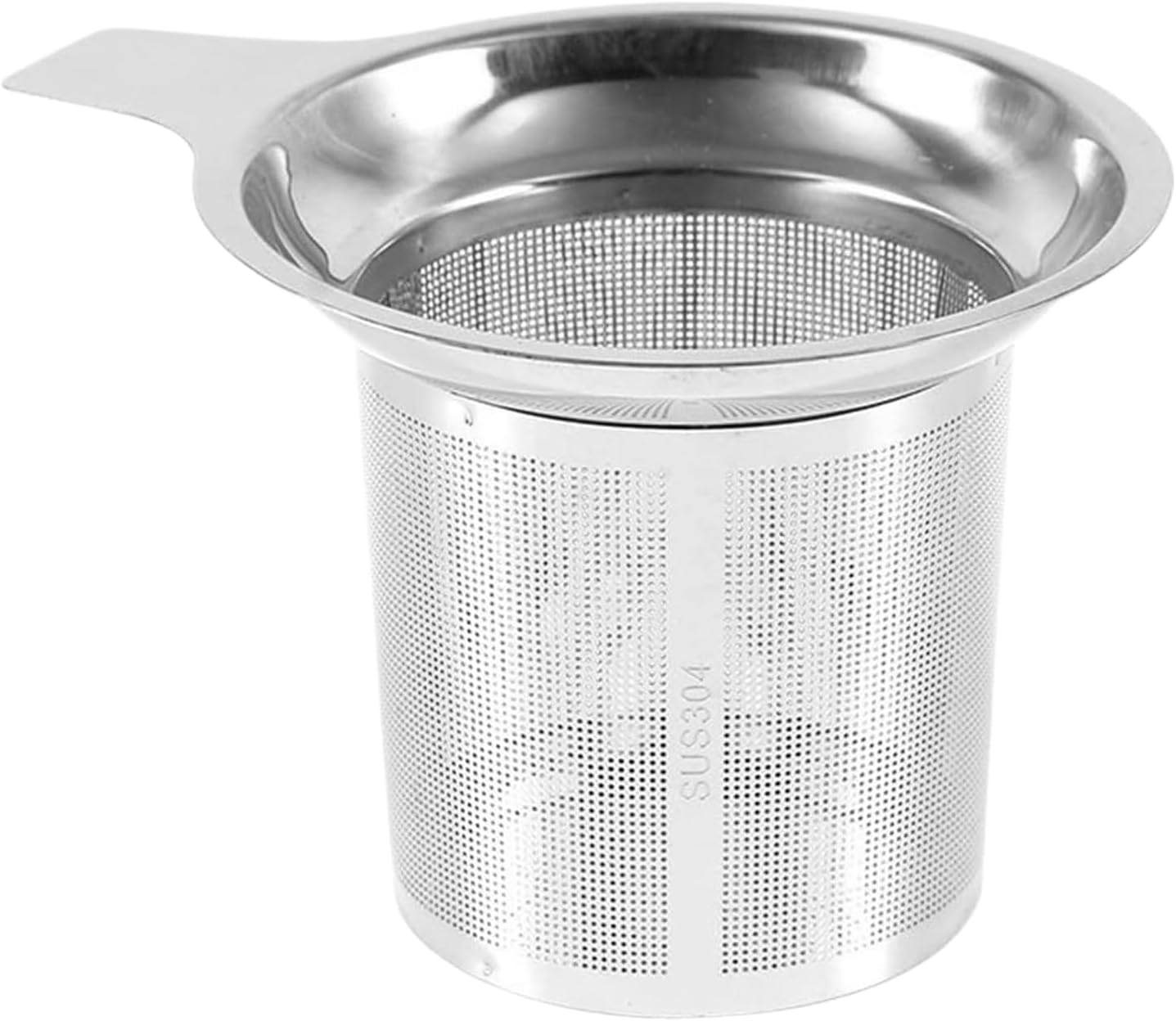 Coffee Tea Strainer, Ultra Fine Mesh Filter, Stainless Steel Brewing Tool, Heat Resistant Anti Scald Handle, Compact Portable Infuser for Coffee Home Kitchen Travel Outdoor Dorm Party Work Use