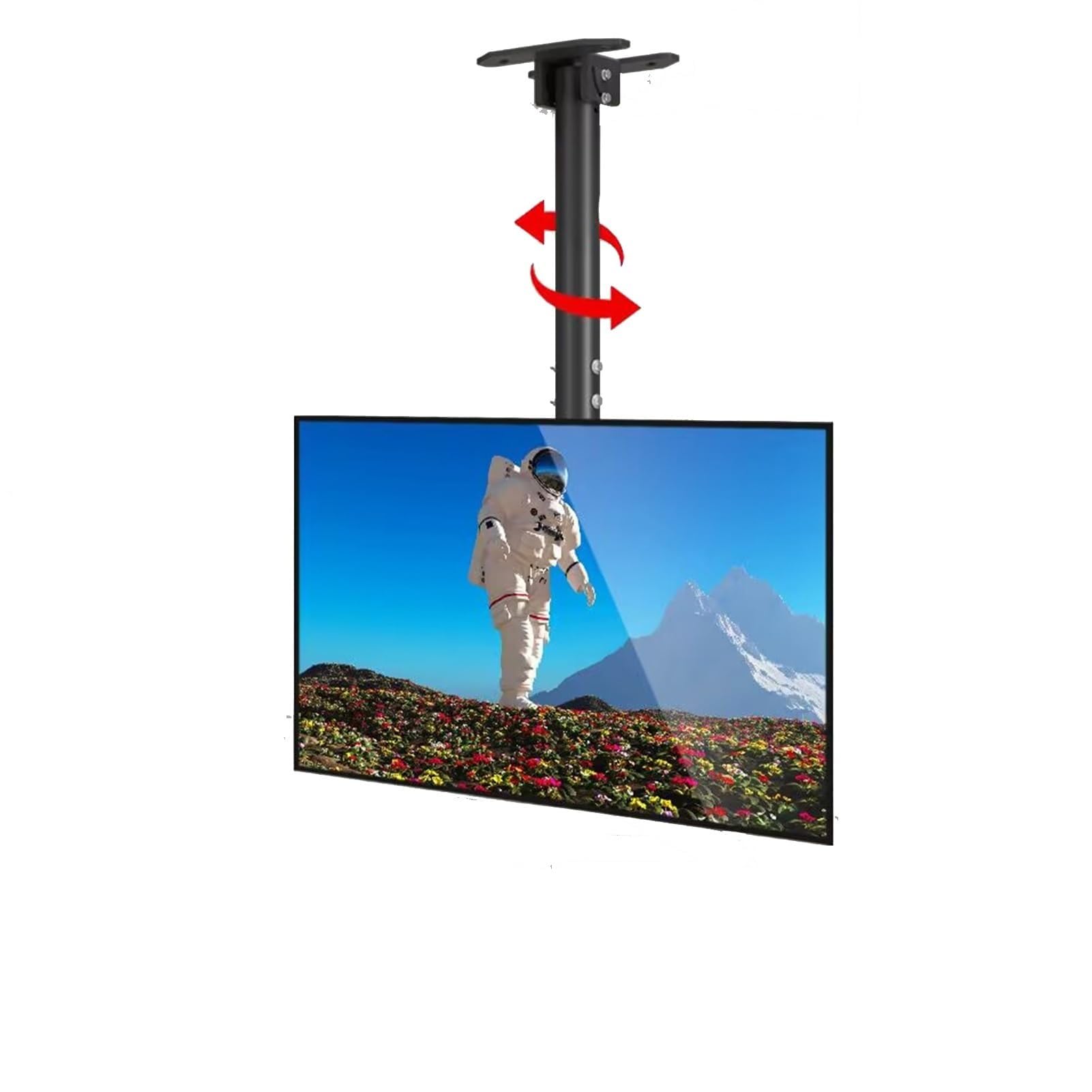 Stojak na telewizor z regulacją wysokości i uchwyt ścienny – uchwyt sufitowy, nachylenie i obrotowy uchwyt do telewizorów 39-85 cali, maks. VESA 600 x 400 mm, nośność 1080-1580 mm