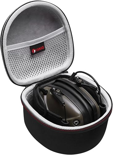 XANAD Estuche rígido para Walker's Patrior RazorHoward LeightPeltor Sport TacticalPro For Sho 34dB Ear Shooting Earmuff