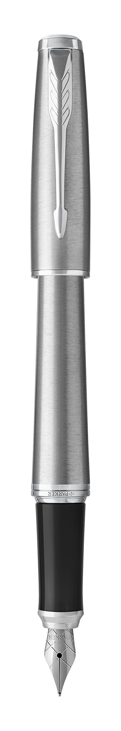 Parker (1975440 Urban Fountain Pen, Metro Metallic, Medium Nib with Blue Ink, Blister Pack, Metro metallic Chrome trim - Image 2