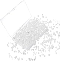 Vista 23 de 1000 cuentas de cristal de cristal de 0.157 pulgadas a granel facetadas de bicono espaciador cuentas para hacer joyas de bricolaje