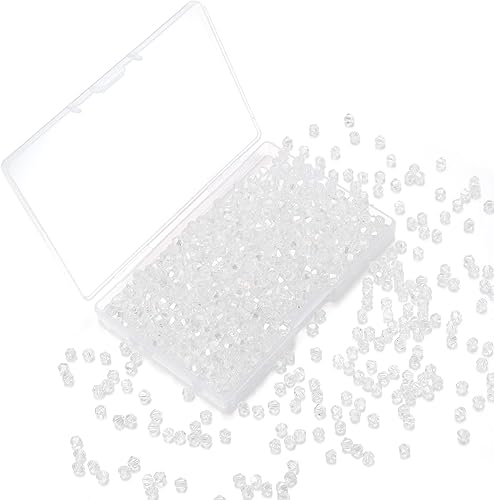 Miniatura 1 de Tiparts 1200 cuentas de cristal de 0.118in facetadas a granel para hacer joyas